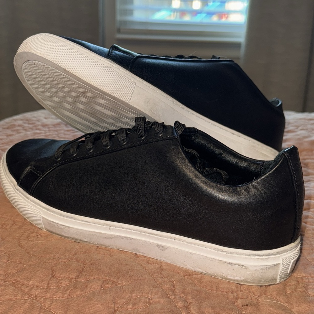 Thursday Boot Company Black Leather Women's Sneakers
